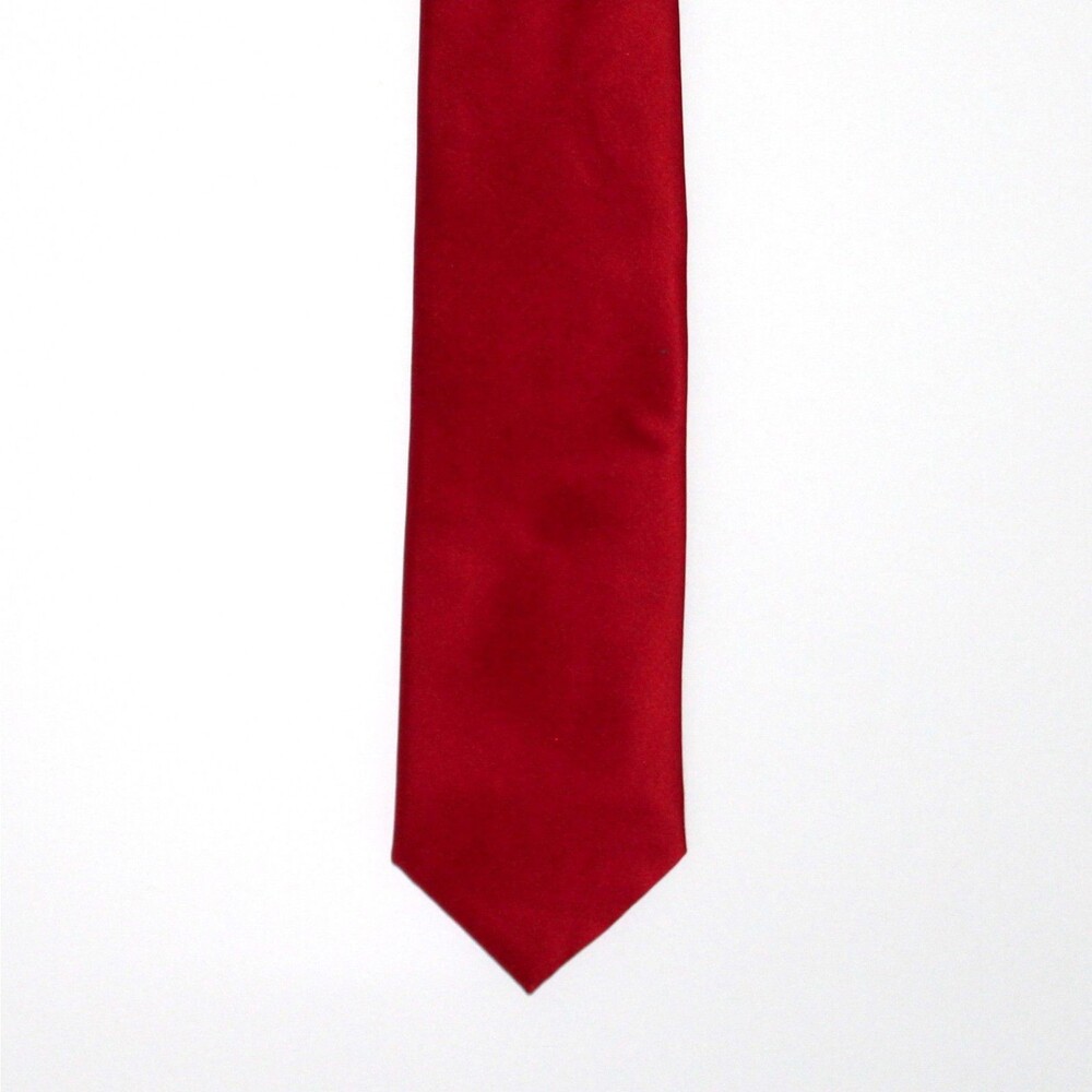 Nicole Miller NY Necktie solid red 100% silk